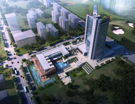 [湖北]现代风格知名企业办公建筑设计方案文本（含CAD）-1