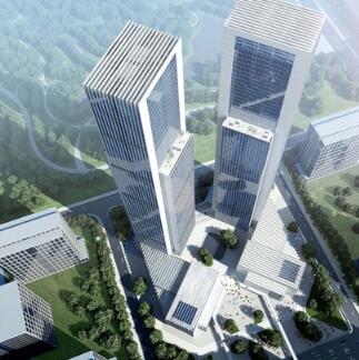 [河南]270米滨湖国际双塔办公楼设计方案（250余页图纸...-1