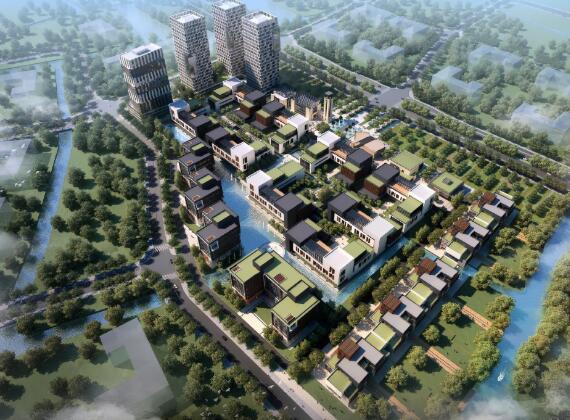 [江苏]杭州西溪湿地办公区规划建筑方案高清文本-1