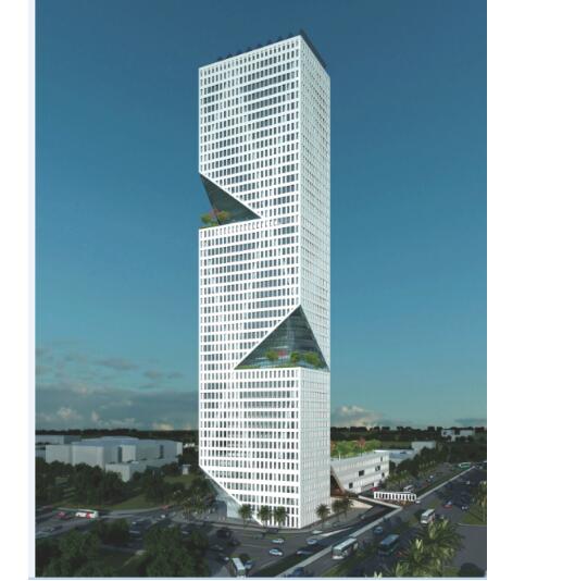 超高层现代风格深大地铁办公楼建筑设计方案文本-1