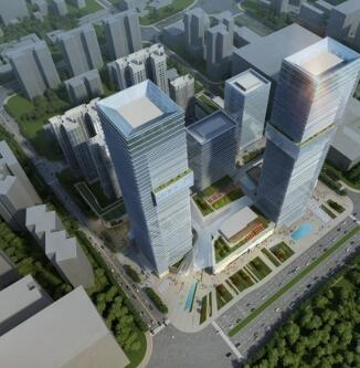 [广东]玻璃幕墙45层超高层办公楼建筑设计方案文本-1