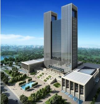 [陕西]超高层现代行政办公楼建筑设计方案文本-1