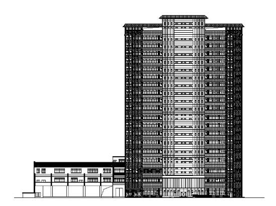 [上海]高层塔式知名企业金融中心办公楼建筑施工图（含地...-1