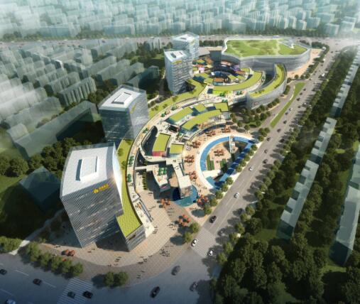 [上海]现代风格某知名地产办公综合体建筑设计方案文本-1