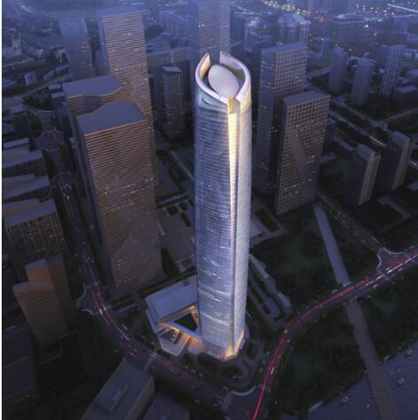 [武汉]438米办公酒店综合体建筑设计方案文本（华东设...-1