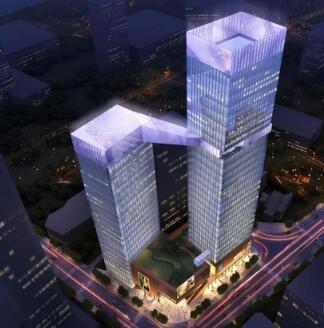 [重庆]超高层双塔商业综合体建筑设计方案文本（造型独特...-1
