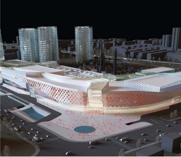 [湖南]现代风格大型超市商业综合体建筑设计方案文本-1