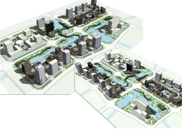 [上海]嘉定新城长三角商务休闲区详细规划与城市设计方案...-1