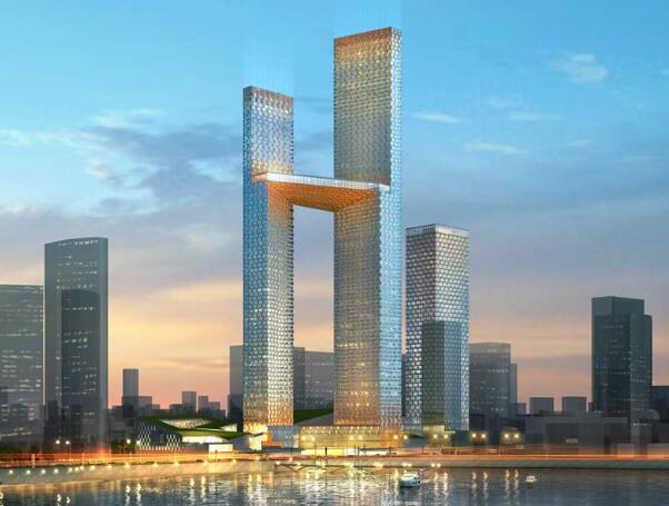 [山东]SOM青岛海天中心超高层综合体建筑设计方案-1
