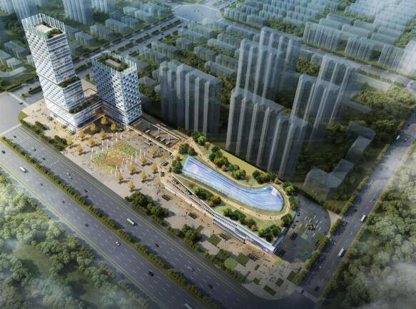 [上海]现代风格商务用地建筑方案文本-1