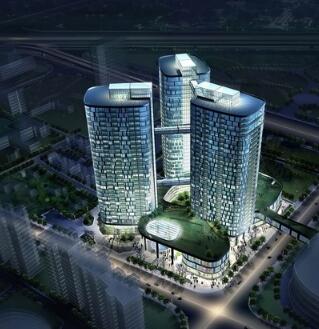 [上海]31层玻璃幕墙星级酒店建筑设计方案（含cad）-1