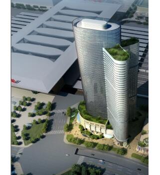[四川]超高层现代风格五星级酒店及甲级办公楼建筑设计方...-1