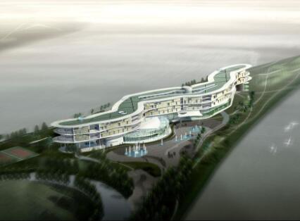 [广州]一字型旋转式高端商务酒店建筑设计方案文本-1