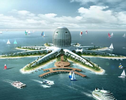 [海南]八爪鱼七星级大酒店建筑设计方案文本-1