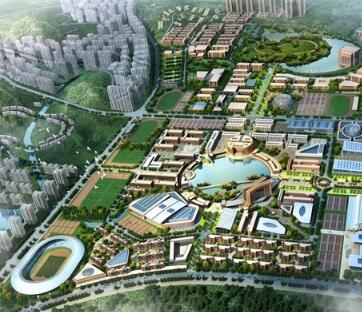 [广州]现代风格大学校区规划设计方案文本-1