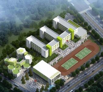 [杭州]现代风格火车站枢纽地区小学及幼儿园规划设计方案...-1