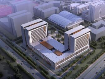 [南京]冷灰色调竖向立面规则高等院校教学实验楼建筑设计...-1