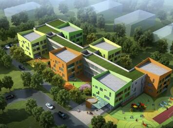 [上海]现代风格住宅小区配套16班幼儿园设计方案文本（2...-1