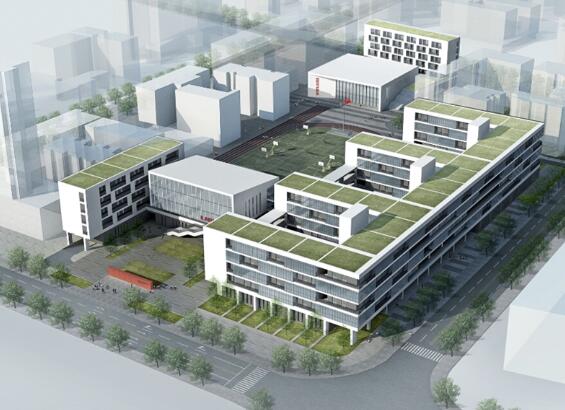 [深圳]高端现代风格中学教学楼完整方案设计文本-1