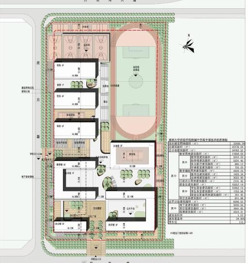 [广东]某大学附属中学建筑方案设计文本JPG（36页）-1