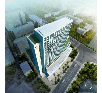 [广州]现代风格简洁型4000床门诊综合大楼建筑设计方案文...-1