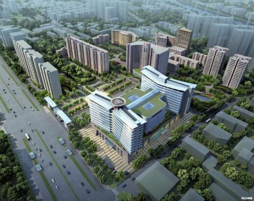 精选5套医院建筑设计cad施工图图纸（效果图+文本+预算...-1