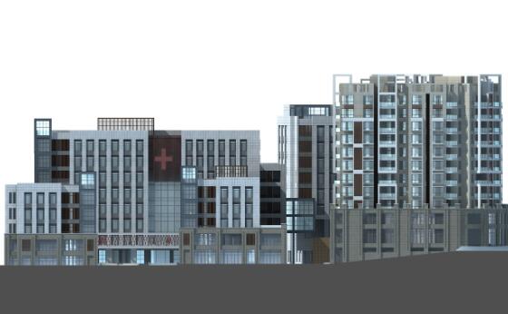 现代风格人民医院建筑设计（CAD+文本）.-1