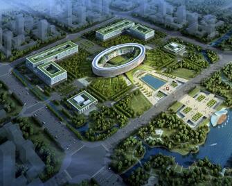 [湖南]圆形状高层现代风格市民中心规划与建筑设计(含...-1