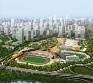 [广东]现代风格体育中心规划建筑设计方案文本（含方案估...-1