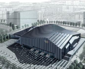 [北京]知名大学奥运会摔跤比赛馆设计方案文本（含CAD...-1