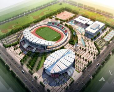 [安徽省]枞阳县某体育中心建筑设计方案及文本(含详细wo...-1