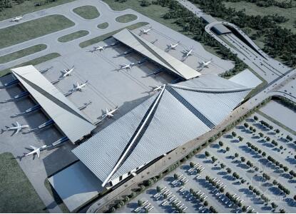 [福建]大型机场航站楼建筑设计方案文本（含cad 图纸丰富...-1