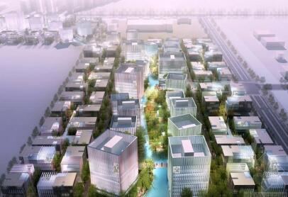 [上海]滨江地区现代风格产业园规划设计方案文本（含CAD...-1