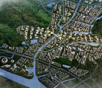 [广东]大型生态新城建筑规划设计方案文本-1