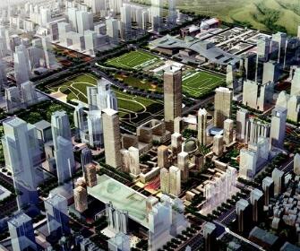 [广东]城市综合体规划及单体建筑设计方案文本（双语文本...-1