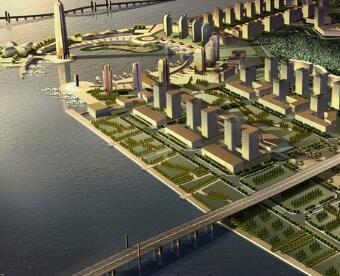 [广东]滨水区现代风格城市规划设计方案文本（知名事务所...-1