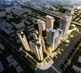 [长沙]高层现代风格高端城市综合体建筑设计方案文本（含...-1