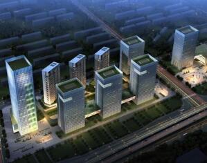 [南京]现代化盘曲游动造型多功能城市综合体建筑设计方案...-1