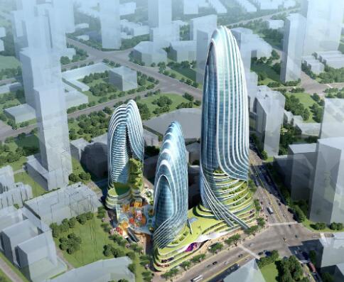 [四川]超高层曲线形造型城市综合体建筑设计方案文本-1