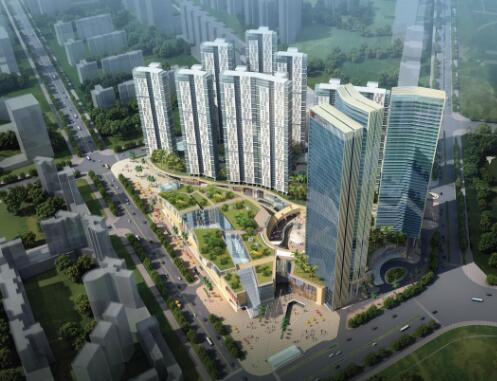 [深圳]超高层幕墙立面双子星城市综合体建筑设计方案文...-1