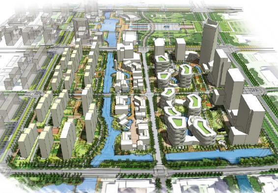 [江苏]扬州广陵新城同济地块概念设计方案文本-1