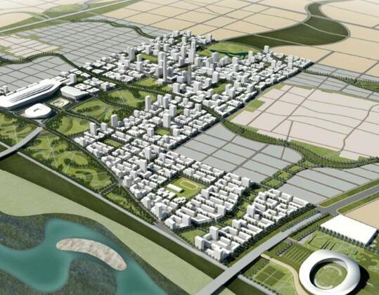 [河北]SOM石家庄滹沱新区城市规划设计方案-1