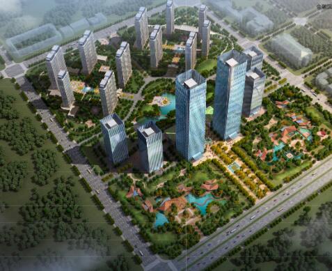 [黑龙江]大庆高新区金融产业园建筑设计方案文本-1