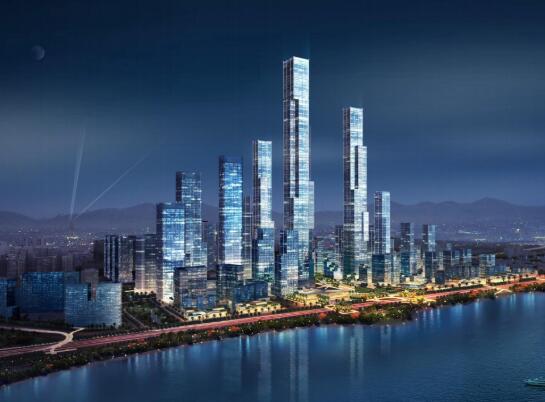 [广东]深圳湾超级总部基地云城市中心设计图-1