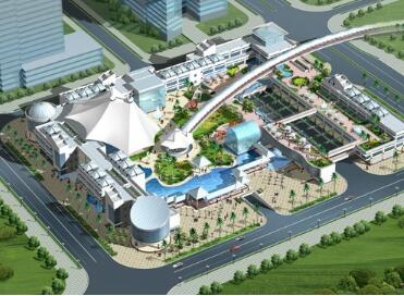 [深圳]某城市中心区购物公园建筑设计（sedi）（附园林图...-1
