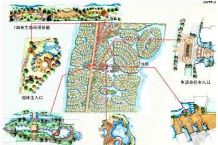 [上海]高尔夫别墅园林扩初设计方案-1