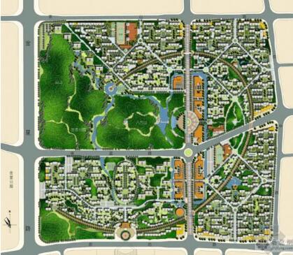 [长沙]住宅区景观规划方案-1