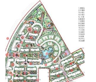 [长沙]居住区环境景观概念规划设计方案-1