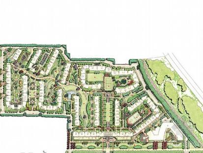英式风格居住区景观总体规划设计方案-1