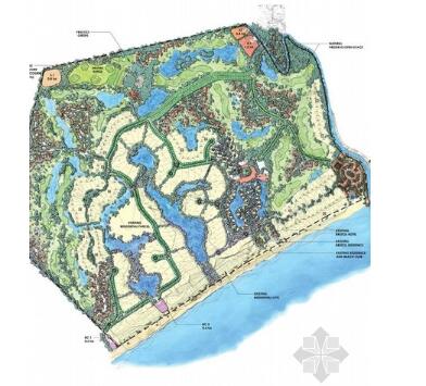 [巴拿马]滨海社区总体景观规划设计方案-1